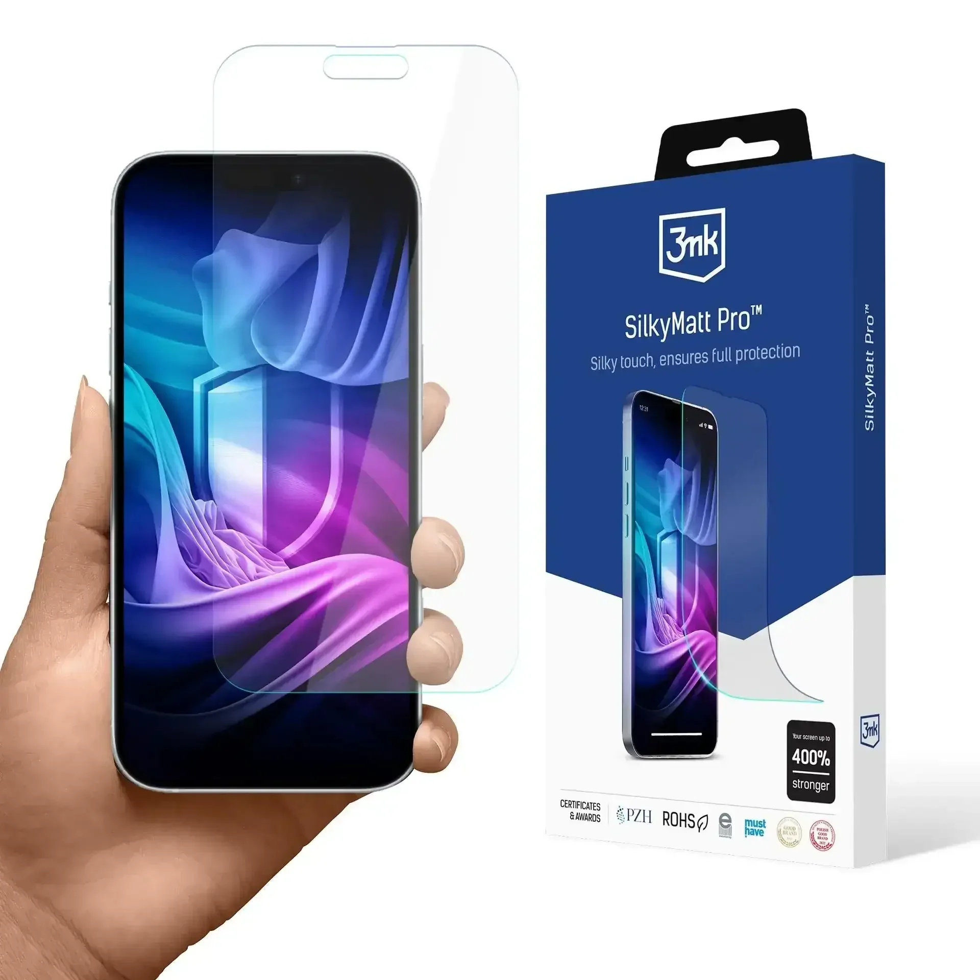 3mk - SilkyMatt Pro Matte foil for Apple iPhone 17 / Pro / Pro Max / Air - Folia matowa - Image 2