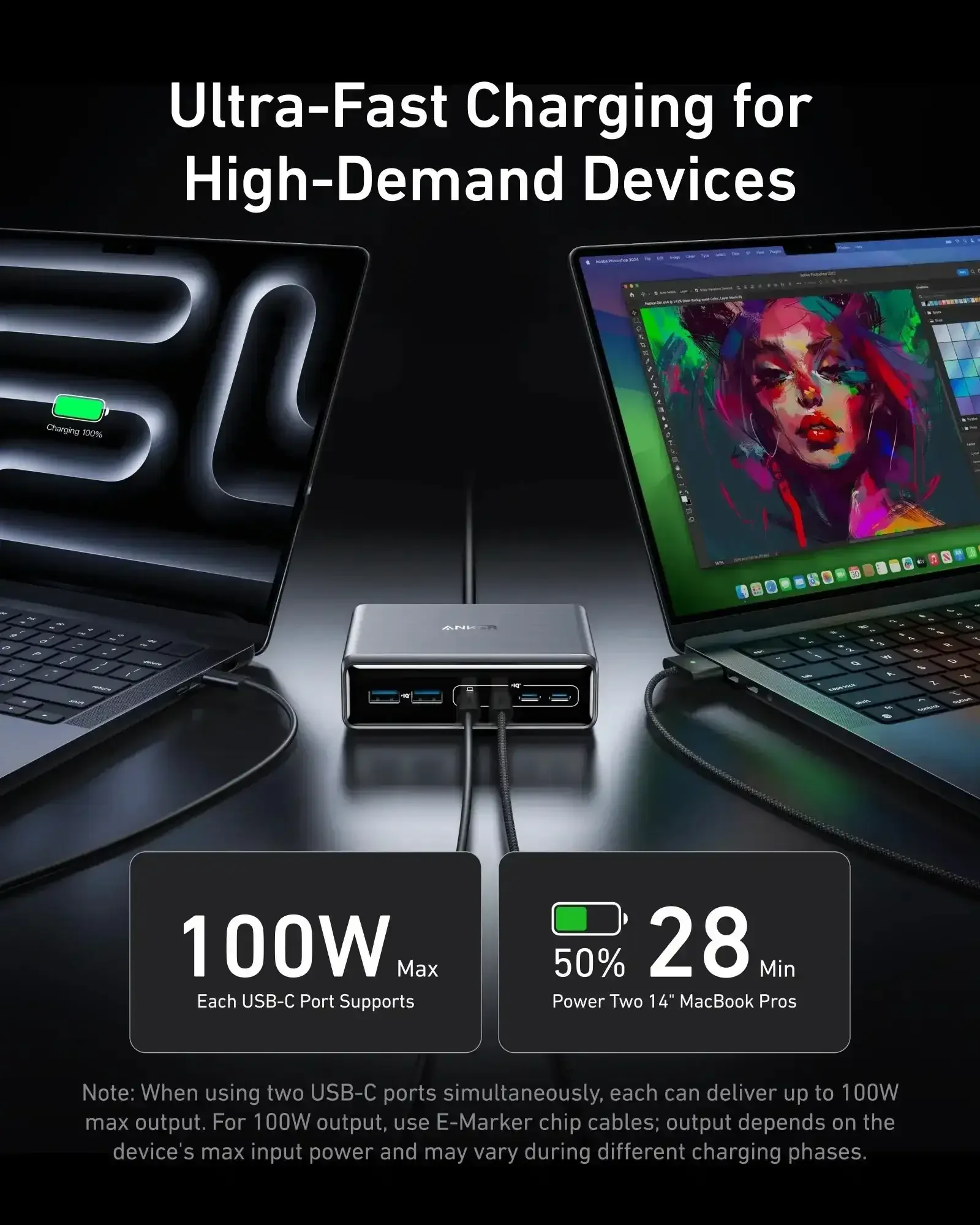 Anker - Prime Charger (200W, 6 Ports, GaN) - Ładowarka 200W z 6-portami - Image 3