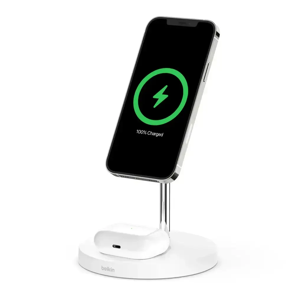 Belkin - BoostCharge Pro - Bezprzewodowa Stacja Ładująca 2w1 z MagSafe 15W - Image 2