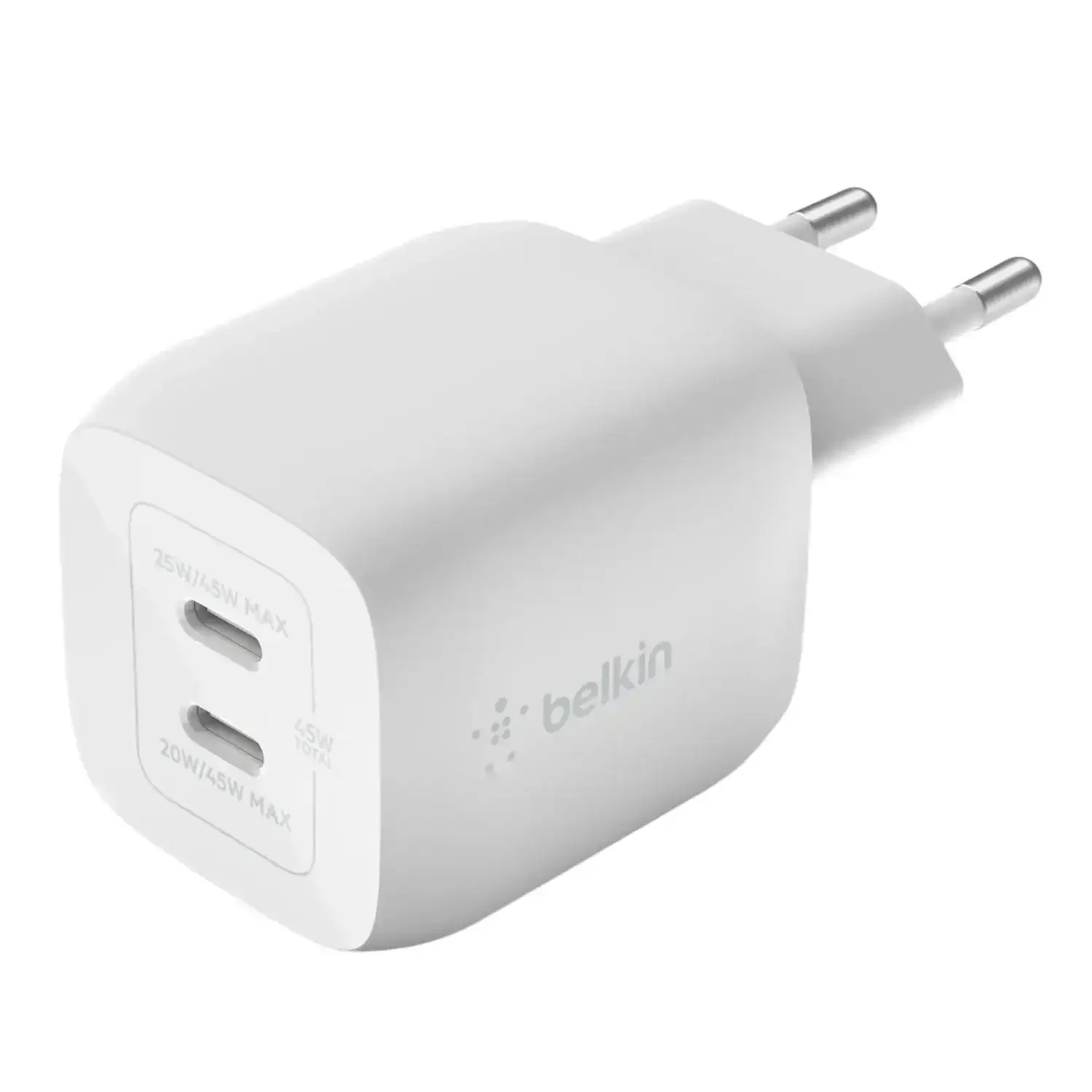 Belkin - BoostCharge Pro Dual USB-C GaN Wall Charger - Podwójna Ładowarka Sieciowa 45W - Image 2