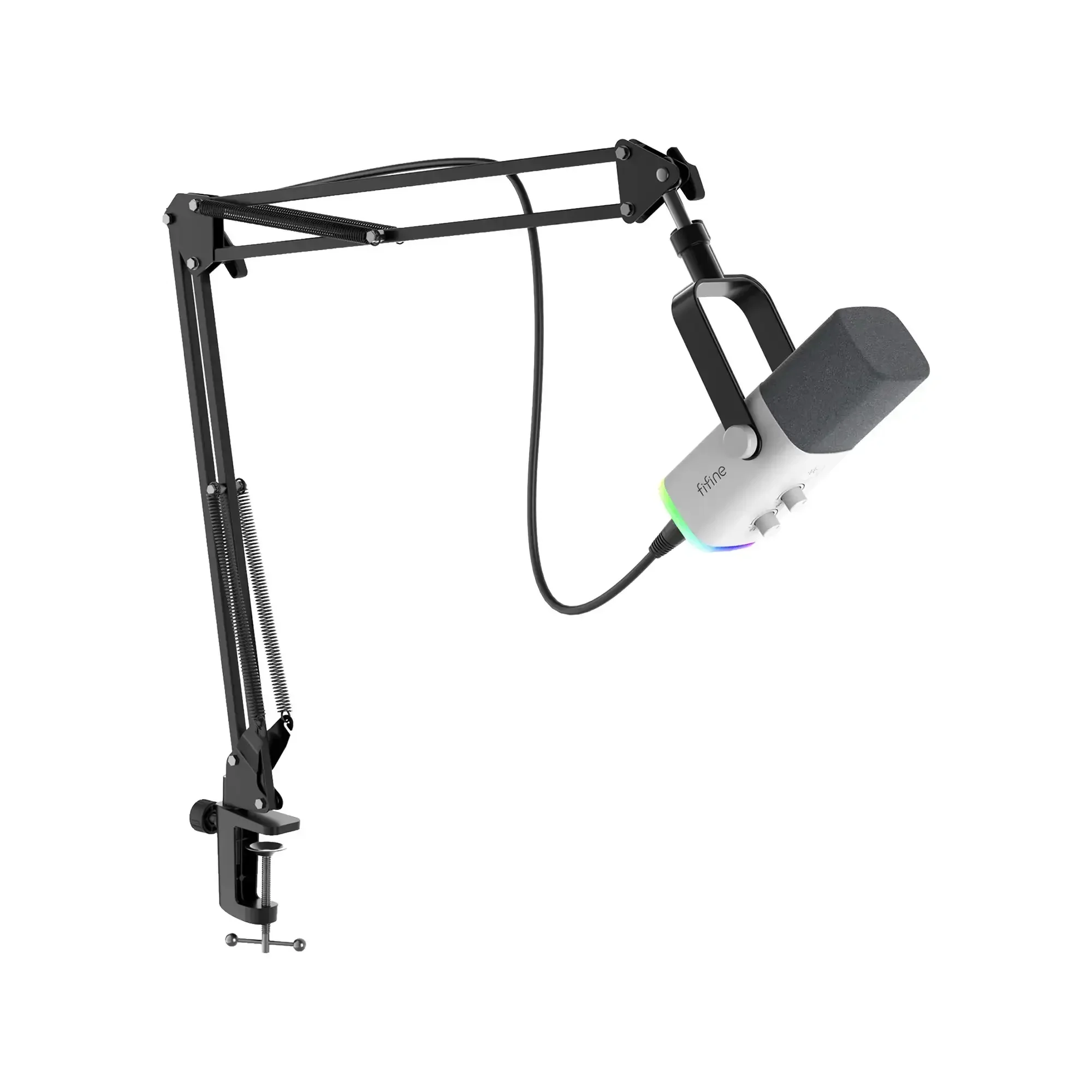 Fifine - AmpliGame - AM8T Studio Dynamic Microphone - Studyjny Mikrofon Dynamiczny XLR/USB z Pantografem - Image 6