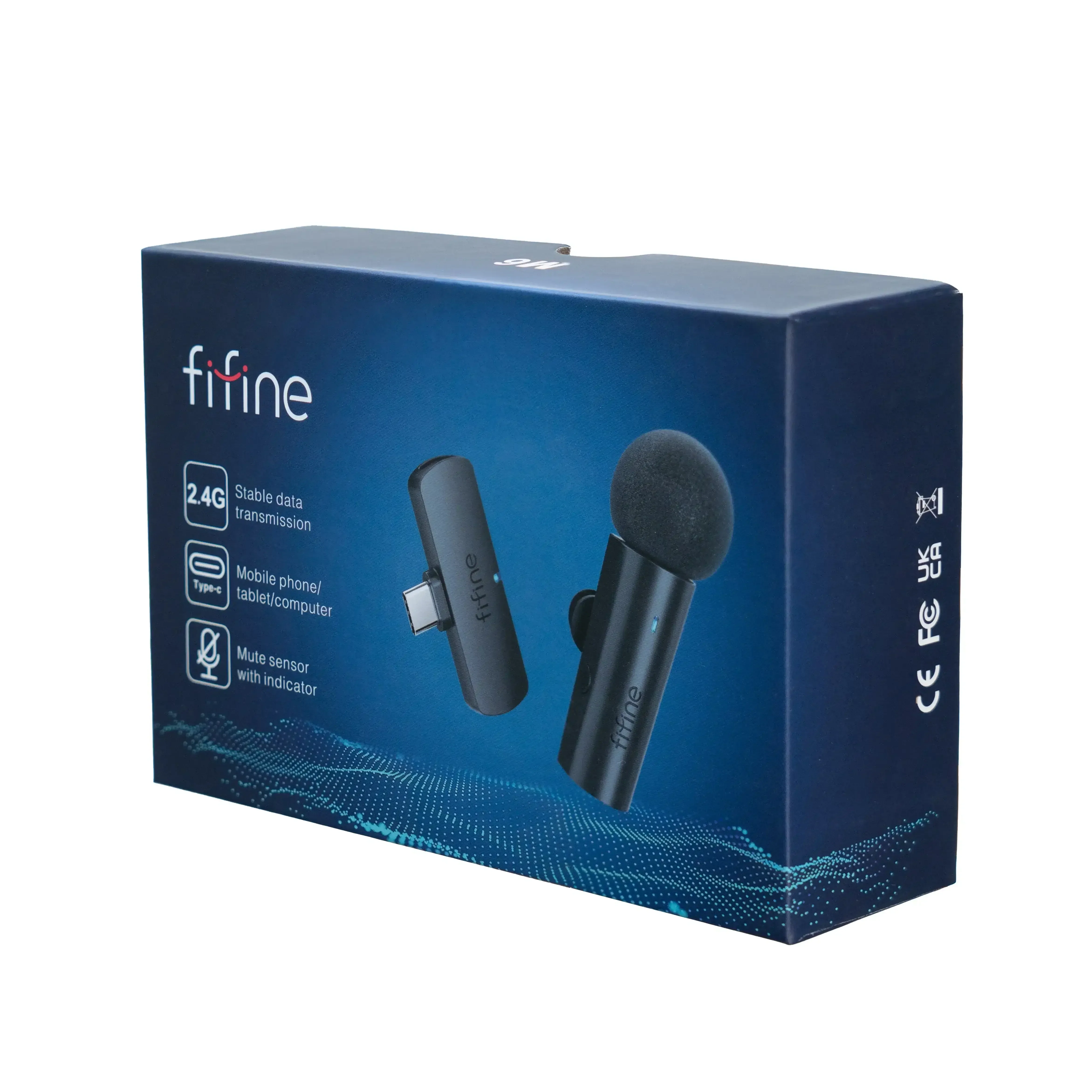 Fifine - AmpliGame - M6 Wireless Lavalier Microphone - Bezprzewodowy Mikrofon Krawatowy - Image 4