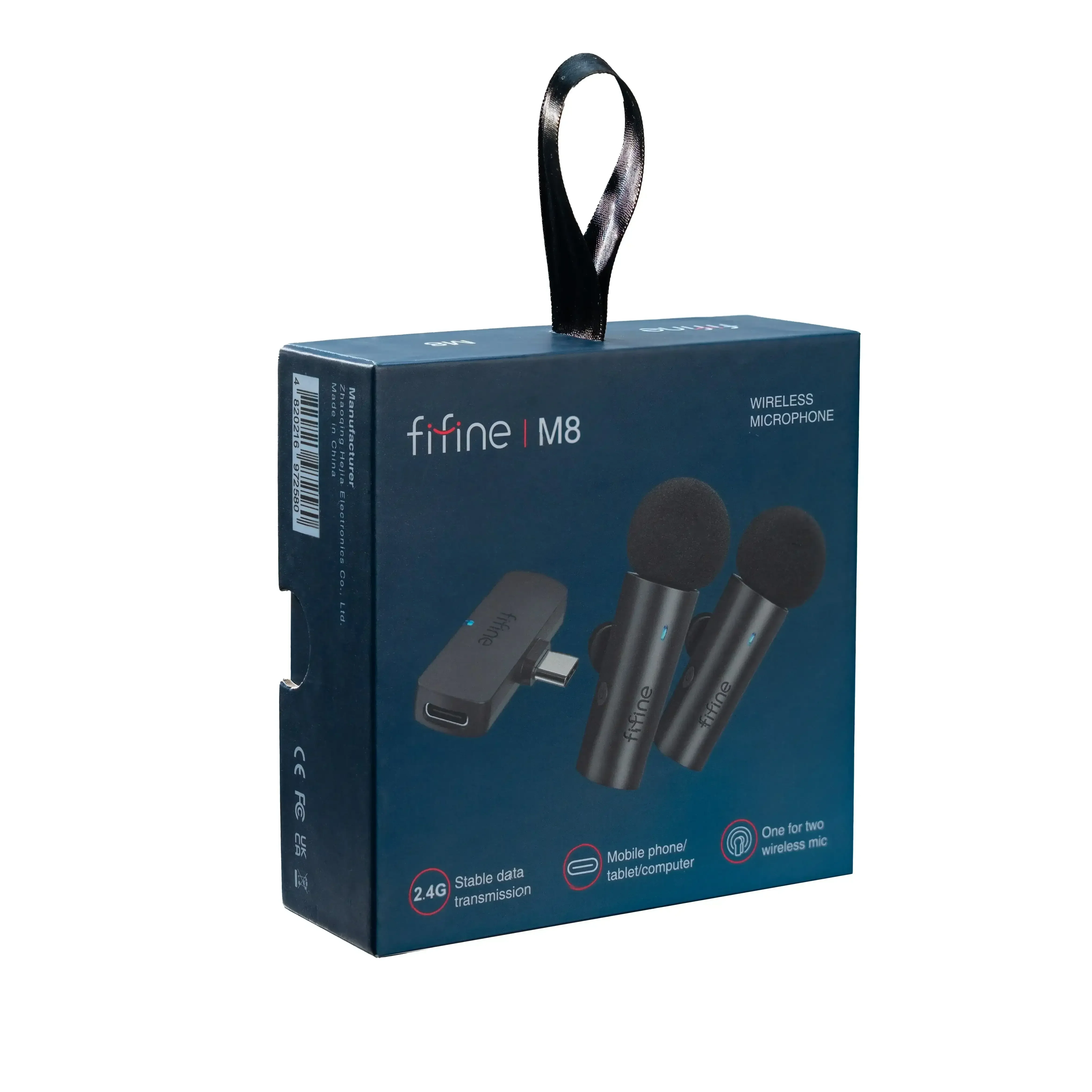Fifine - AmpliGame - M8 Wireless Lavalier Microphone - Bezprzewodowy Mikrofon Krawatowy - Image 4