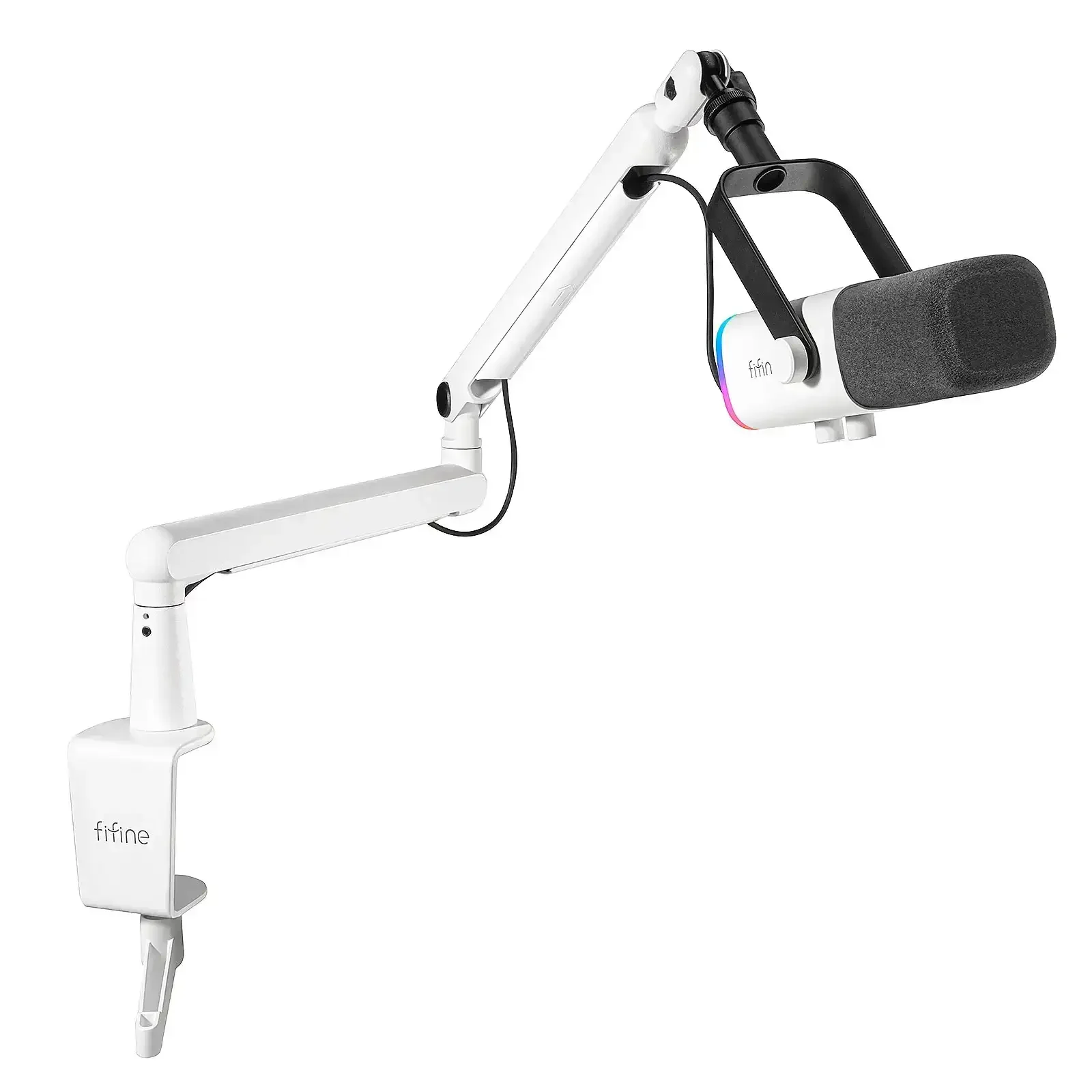 Fifine - AmpliGame - TAM8 Studio Dynamic Microphone With Boom Arm Stand - Studyjny Mikrofon Dynamiczny XLR/USB z Pantografem - Image 5