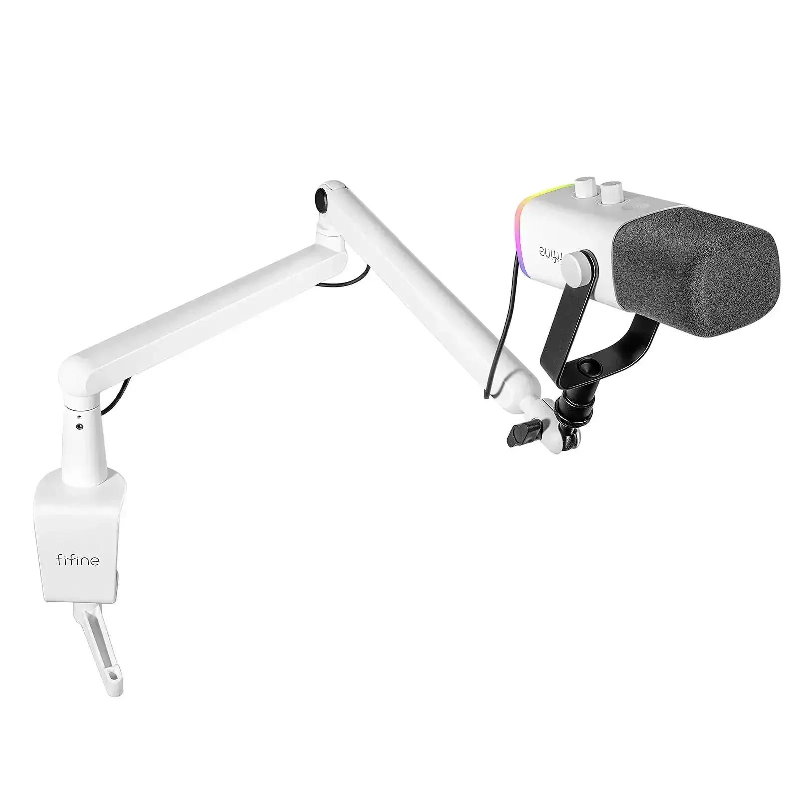 Fifine - AmpliGame - TAM8 Studio Dynamic Microphone With Boom Arm Stand - Studyjny Mikrofon Dynamiczny XLR/USB z Pantografem - Image 6