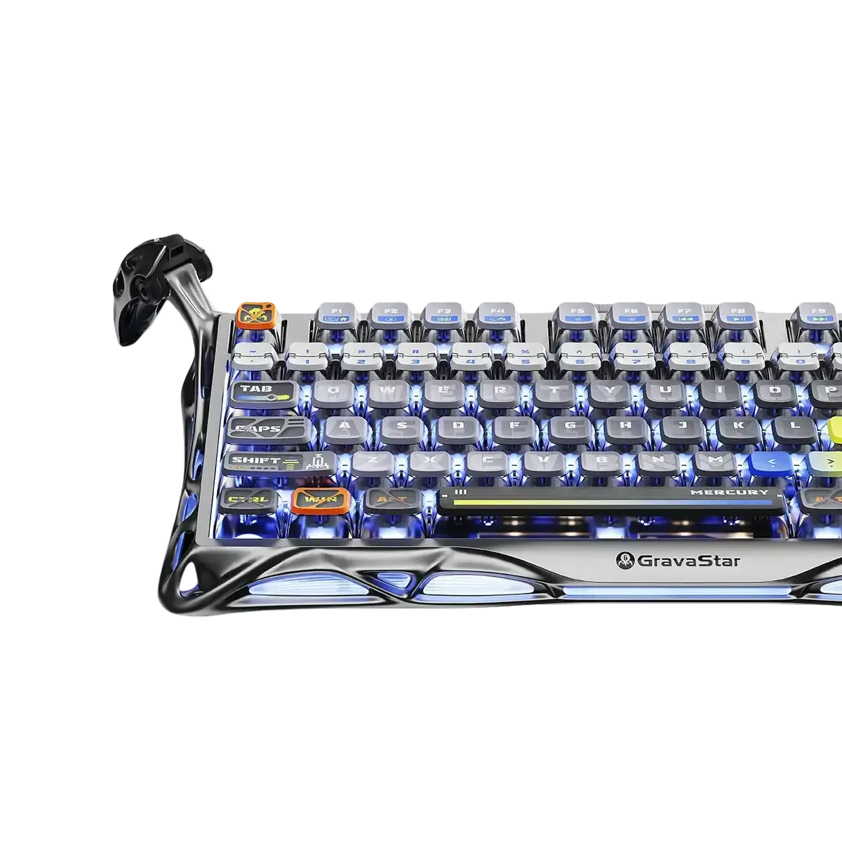 GravaStar - Mercury K1 Pro Interstellar Silver Wireless Mechanical Keyboard - Bezprzewodowa Klawiatura Mechaniczna - Image 4