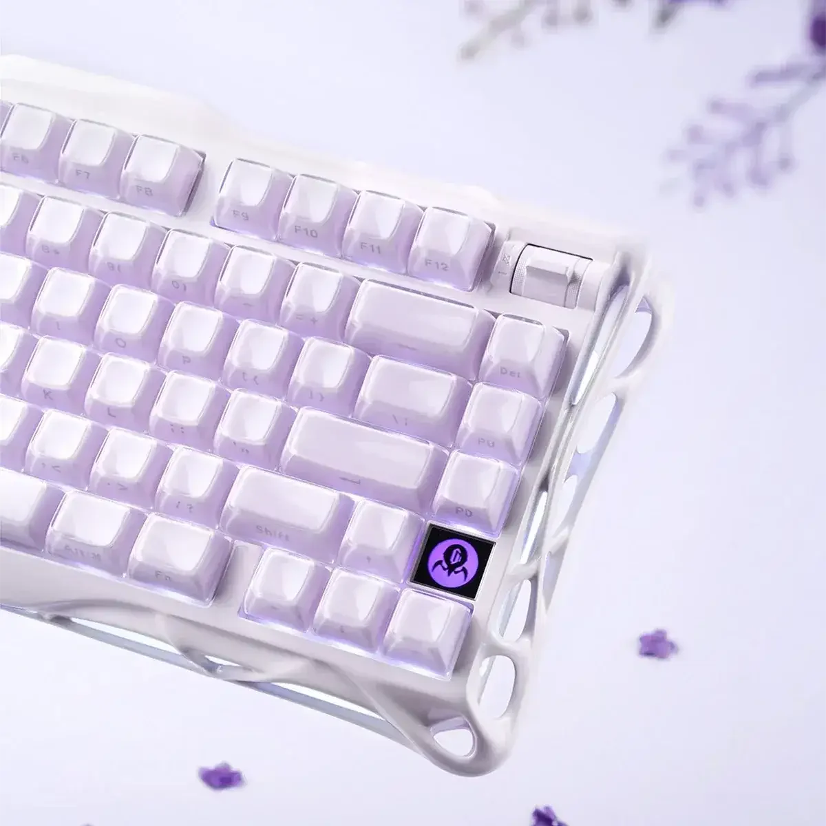 GravaStar - Mercury K1 Special Edition Lavender Purple Wireless Mechanical Keyboard - Bezprzewodowa Klawiatura Mechaniczna - Image 3