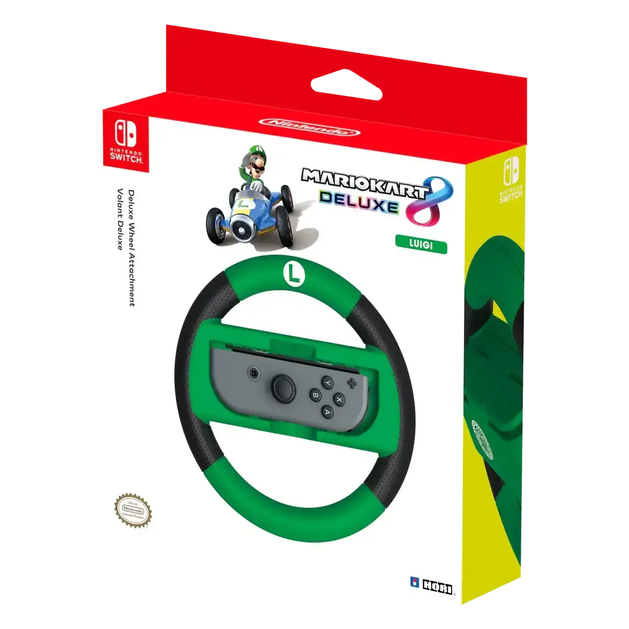 HORI - Mario Kart 8 Deluxe Racing Wheel (Luigi) for Nintendo Switch - Kierownica Wyścigowa - Image 4