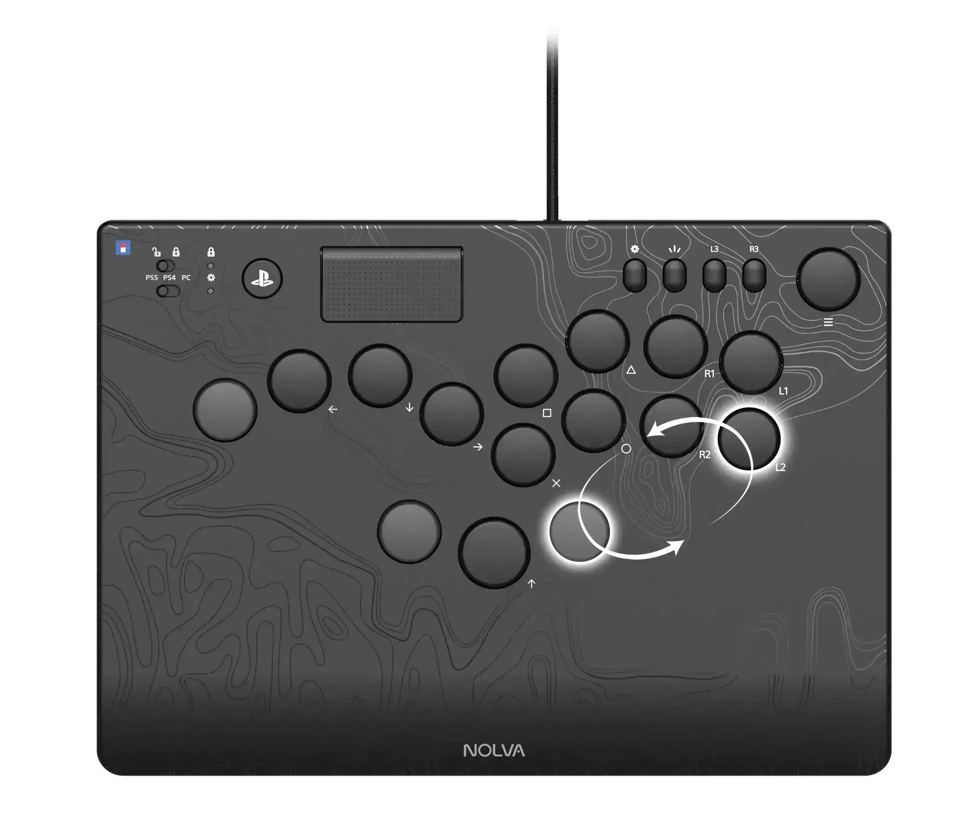 HORI - NOLVA Mechanical All-Button Arcade Controller for PlayStation 5 and Windows 11/10 - Kontroler Mechaniczny Arcade - Image 5