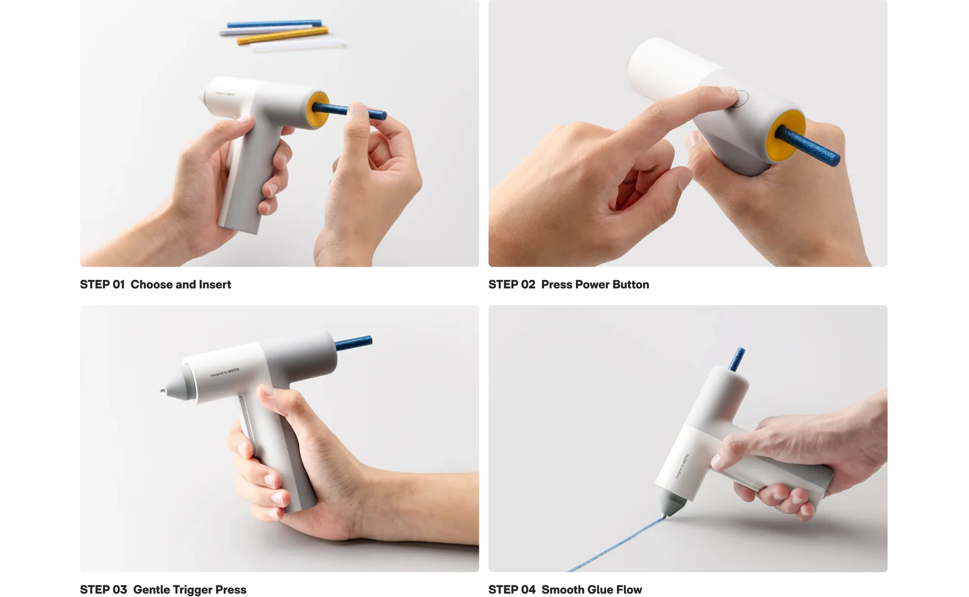 Hoto - EasyFlow Cordless Auto Dispensing Glue Gun - Bezprzewodowy Automatyczny Pistolet do Kleju na Gorąco - Image 8
