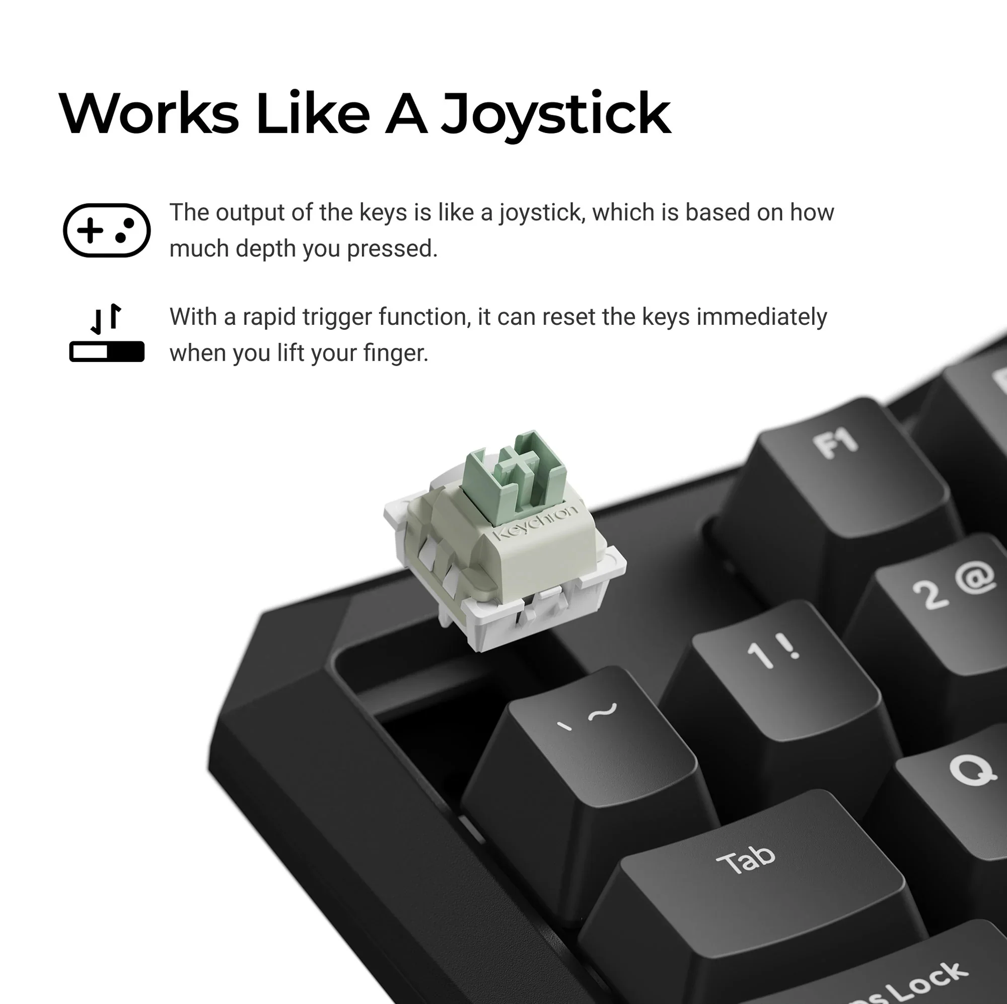 Keychron - C0 HE One Handed Magnetic Switch Gaming Keyboard - Magnetyczna Klawiatura Jednoręczna - Image 3