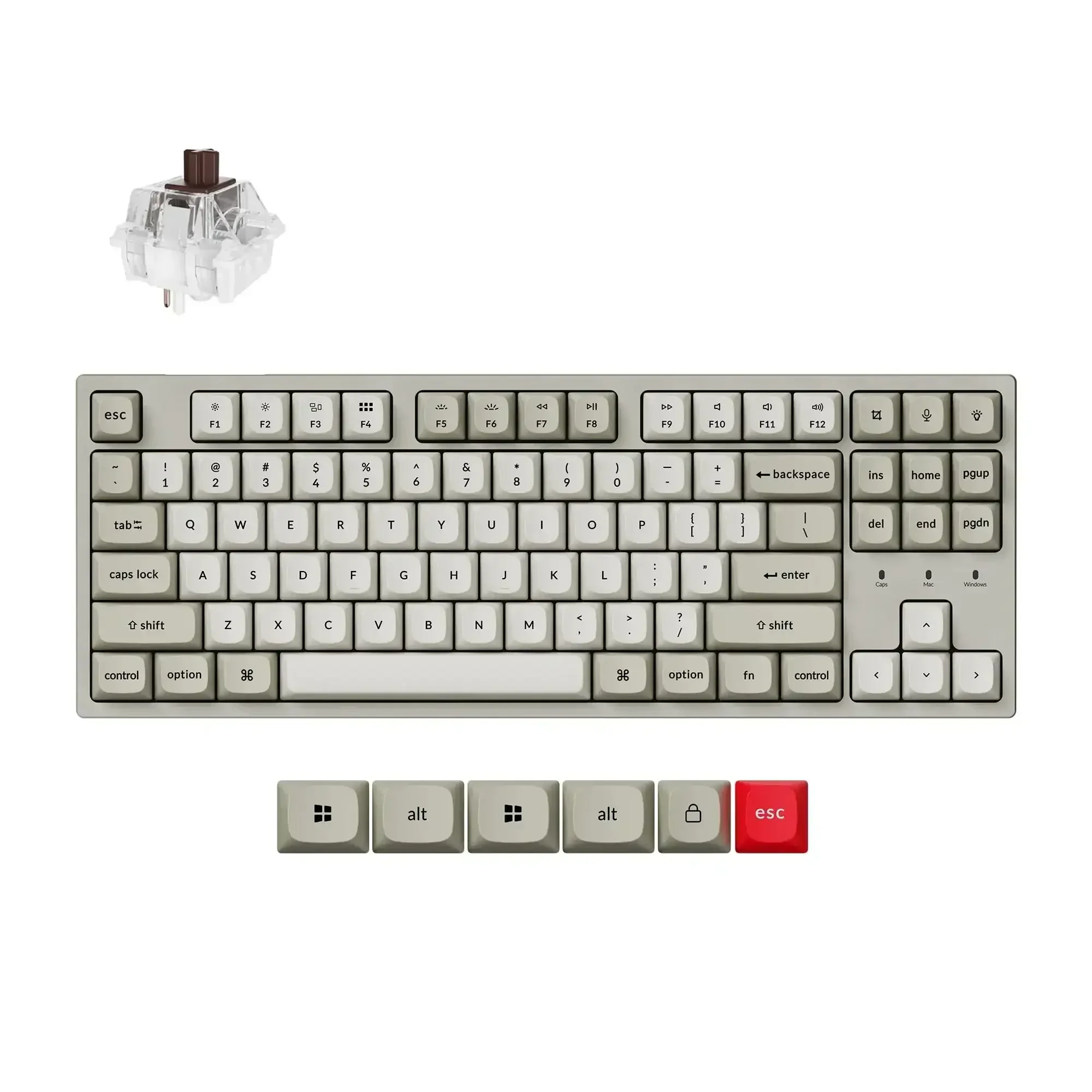 Keychron - C1 Pro 8K QMK Wired Custom Mechanical Keyboard - Image 2