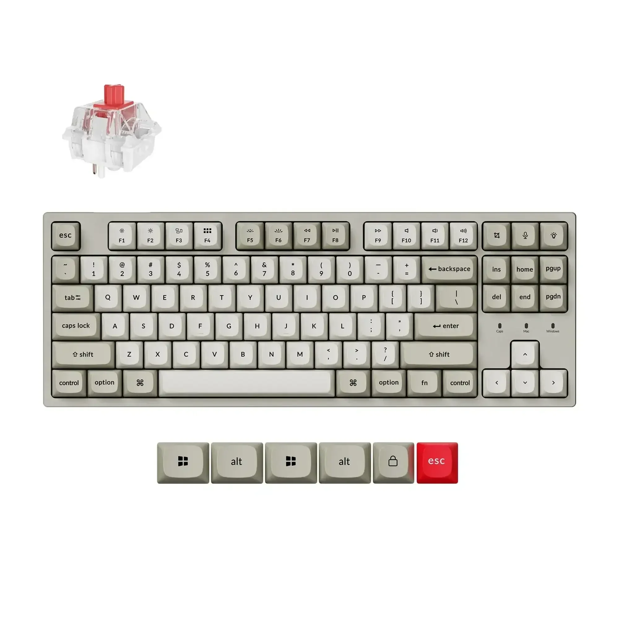 Keychron - C1 Pro 8K QMK Wired Custom Mechanical Keyboard - Image 9