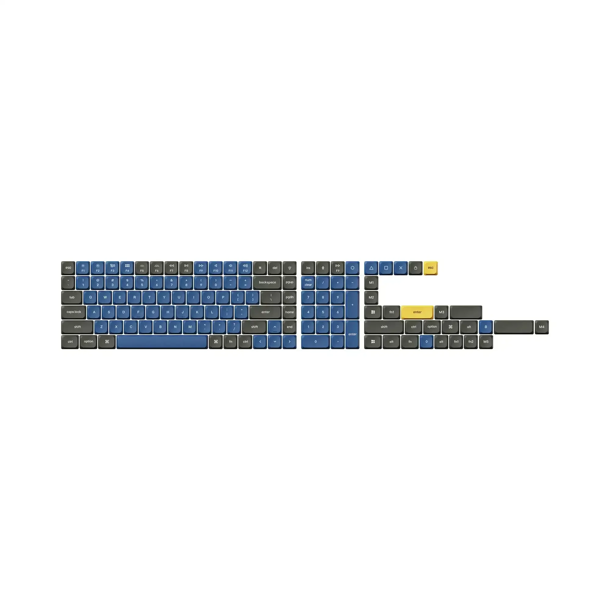 Keychron - Low Profile Double Shot PBT LSA Keycap Set Version 2 - Keycapy do klawiatur niskoprofilowych - Image 2