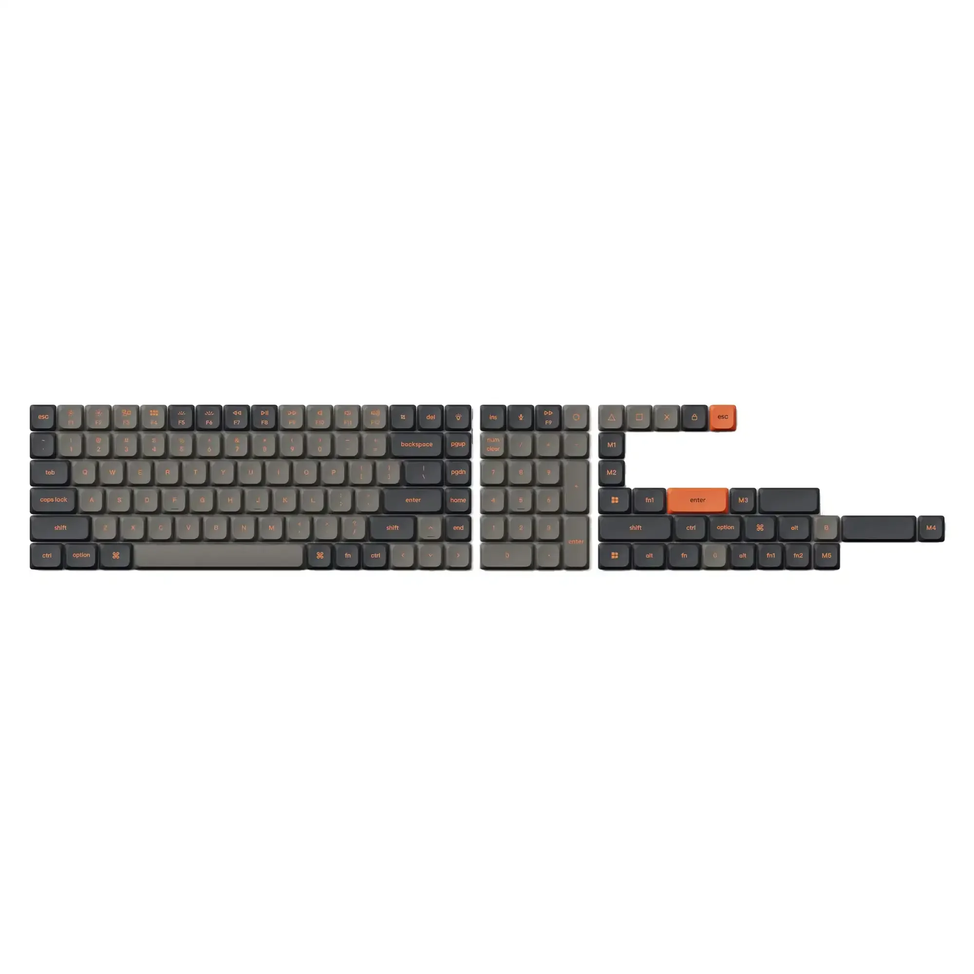 Keychron - Low Profile Double Shot PBT LSA Keycap Set Version 2 - Keycapy do klawiatur niskoprofilowych - Image 3