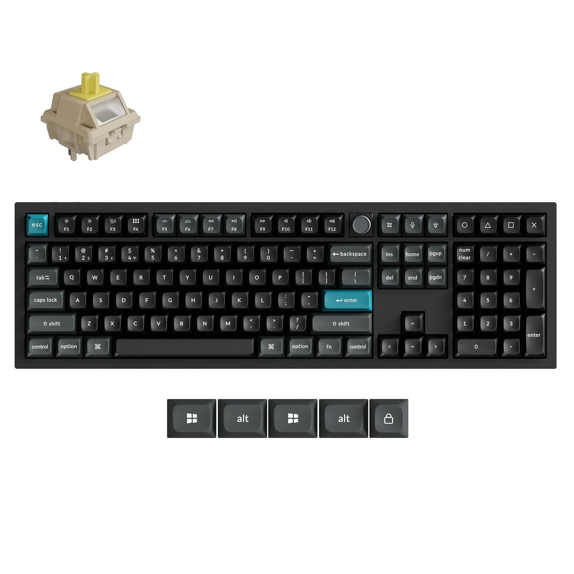 Keychron - Q6 Ultra 8K Wireless Custom Mechanical Keyboard - Bezprzewodowa Klawiatura Mechaniczna - Image 3