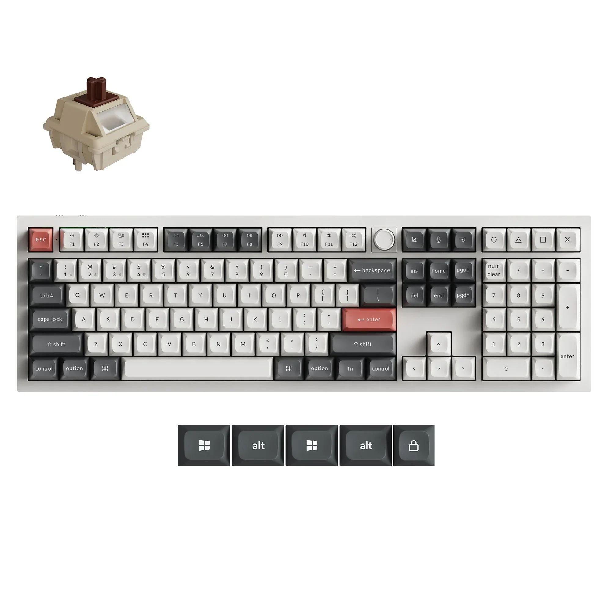 Keychron - Q6 Ultra 8K Wireless Custom Mechanical Keyboard - Bezprzewodowa Klawiatura Mechaniczna - Image 5