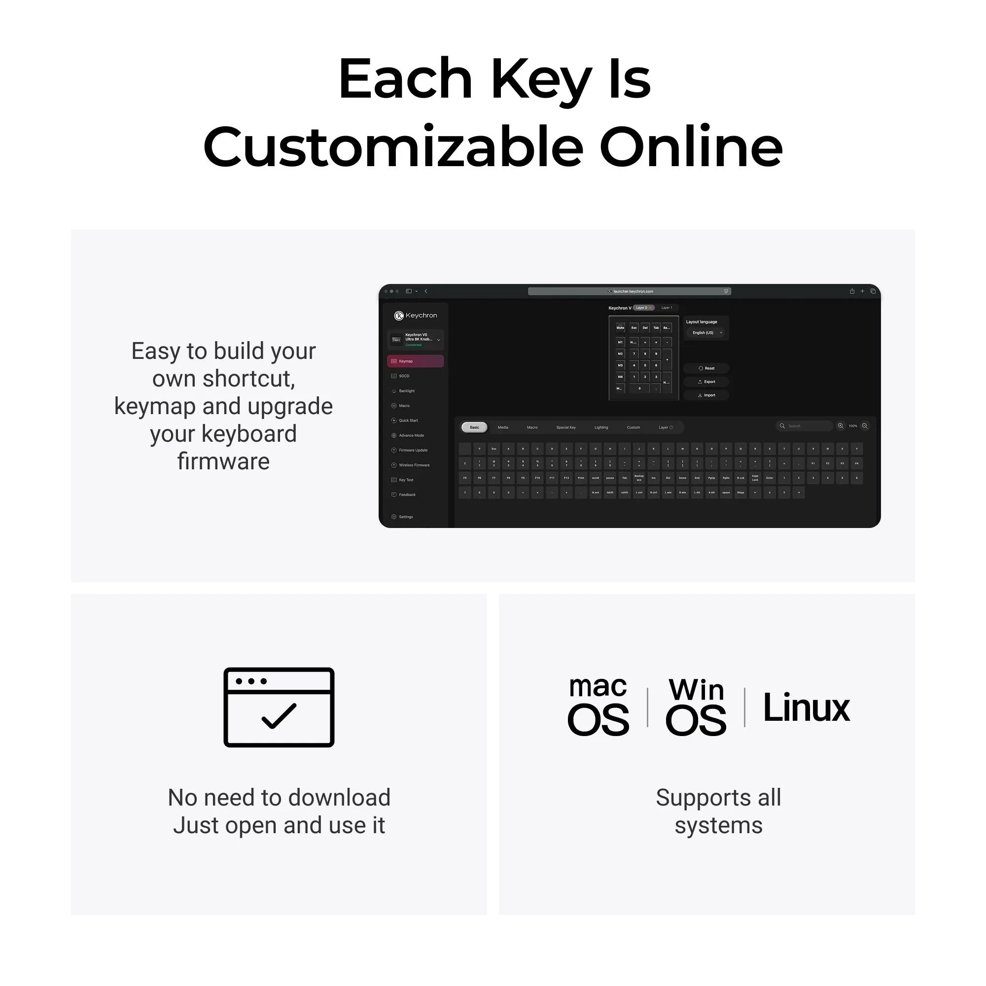 Keychron - V0 Ultra 8K Wireless Custom Number Pad - Bezprzewodowy Numpad Mechaniczny - Image 9