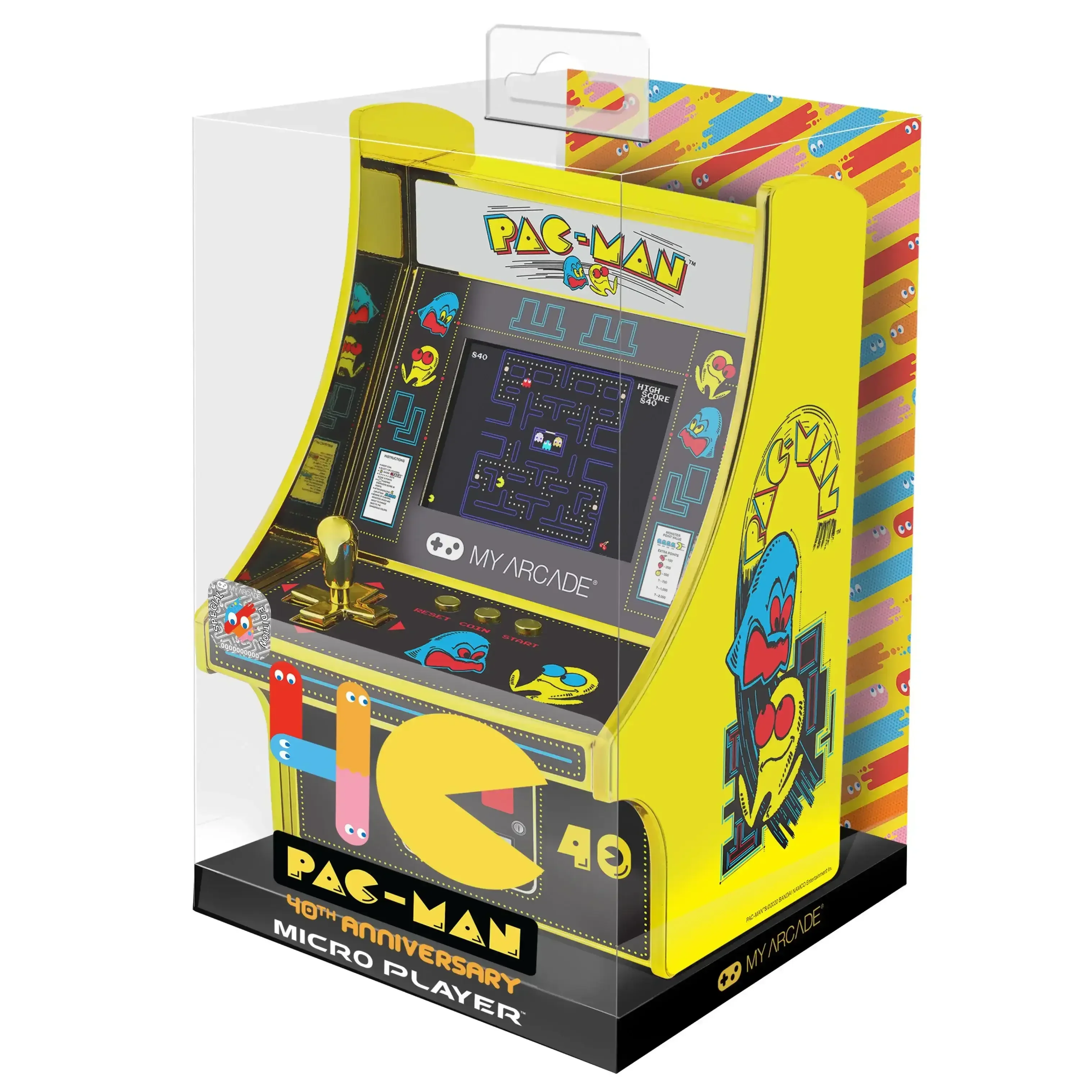 My Arcade - Pac Man 40th Anniversary Micro Player DGUNL-3290 - Kolekcjonerska Konsola do Gier Retro - Image 2