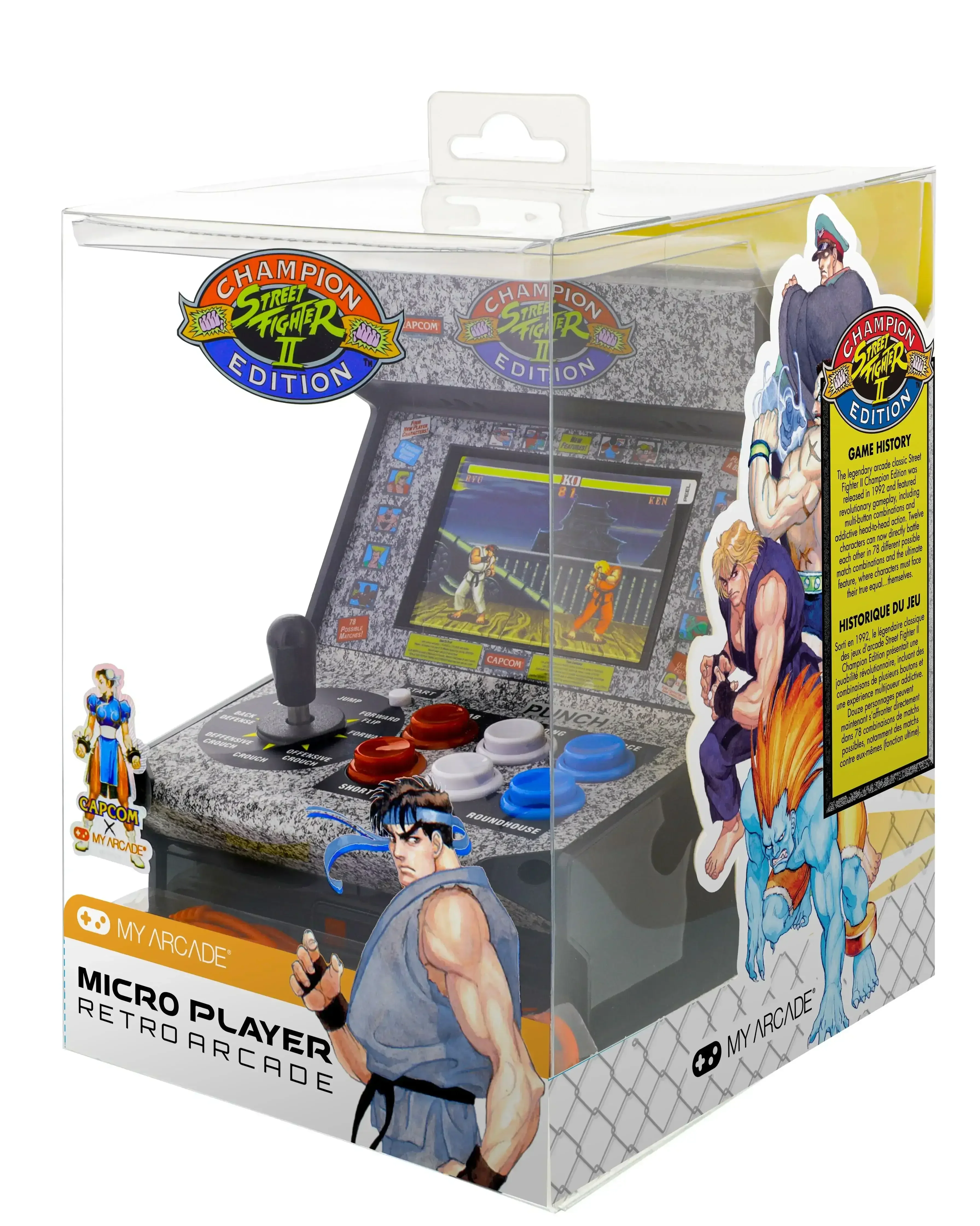 My Arcade - Street Fighter 2 Champion Edition Micro Player DGUNL-3283 - Kolekcjonerska Konsola do Gier Retro - Image 2