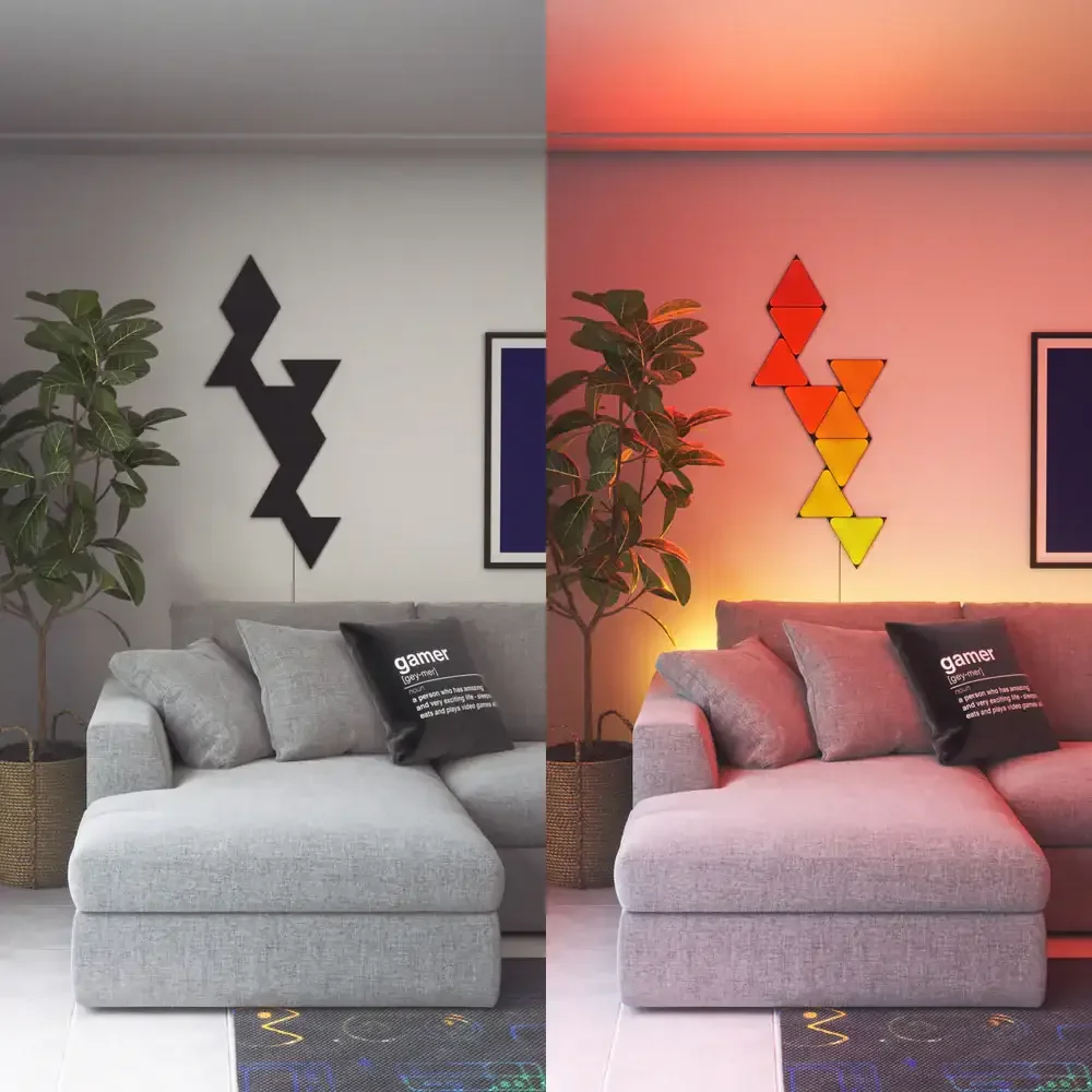 Nanoleaf Shapes - Limited Edition Ultra Black Triangles Starter Kit - Zestaw Paneli Świetlnych LED - Image 3