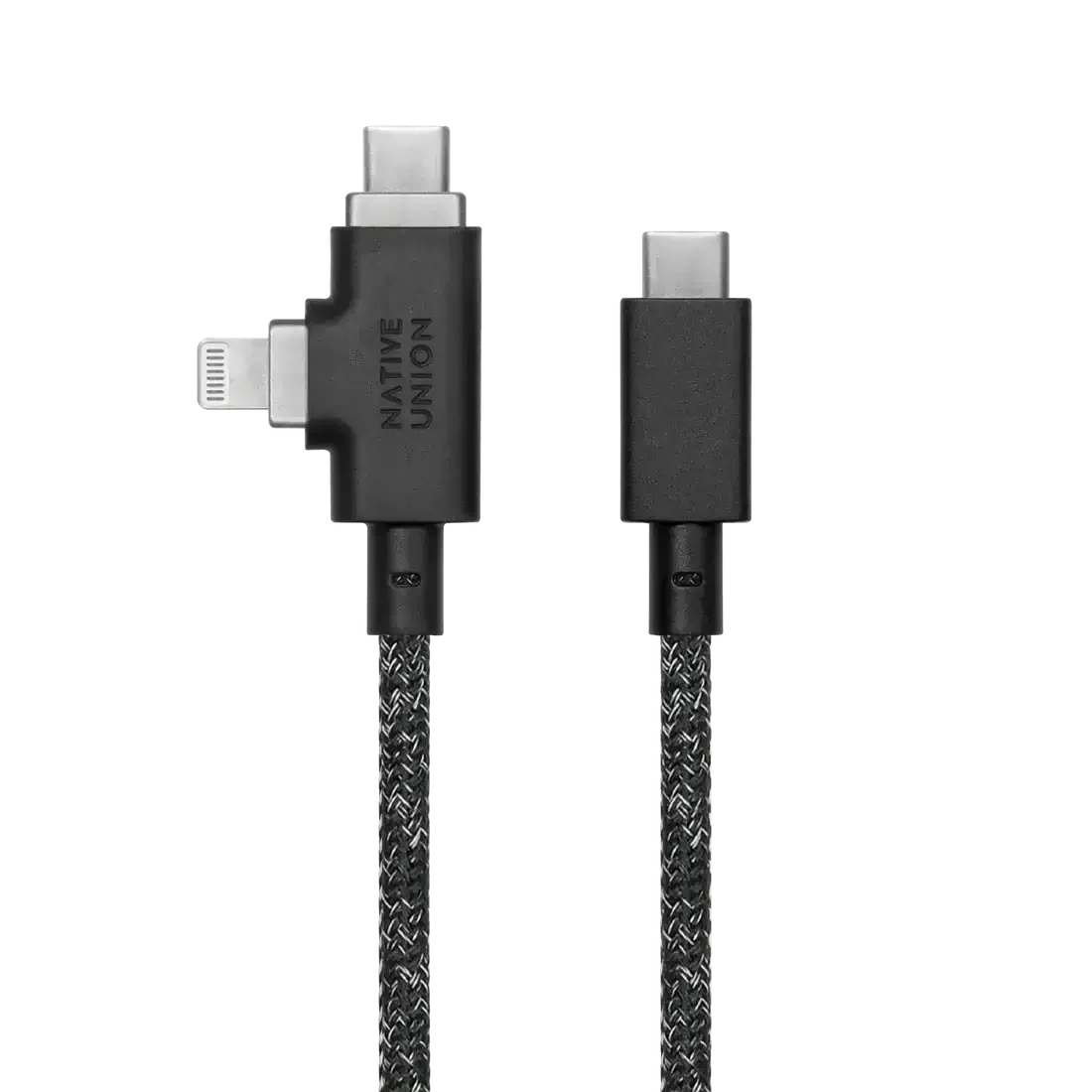 Native Union - Belt Cable Duo Pro 2.4M 240W (USB-C to USB-C & Lightning) - Kabel USB-C do USB-C i Lightning - Image 4