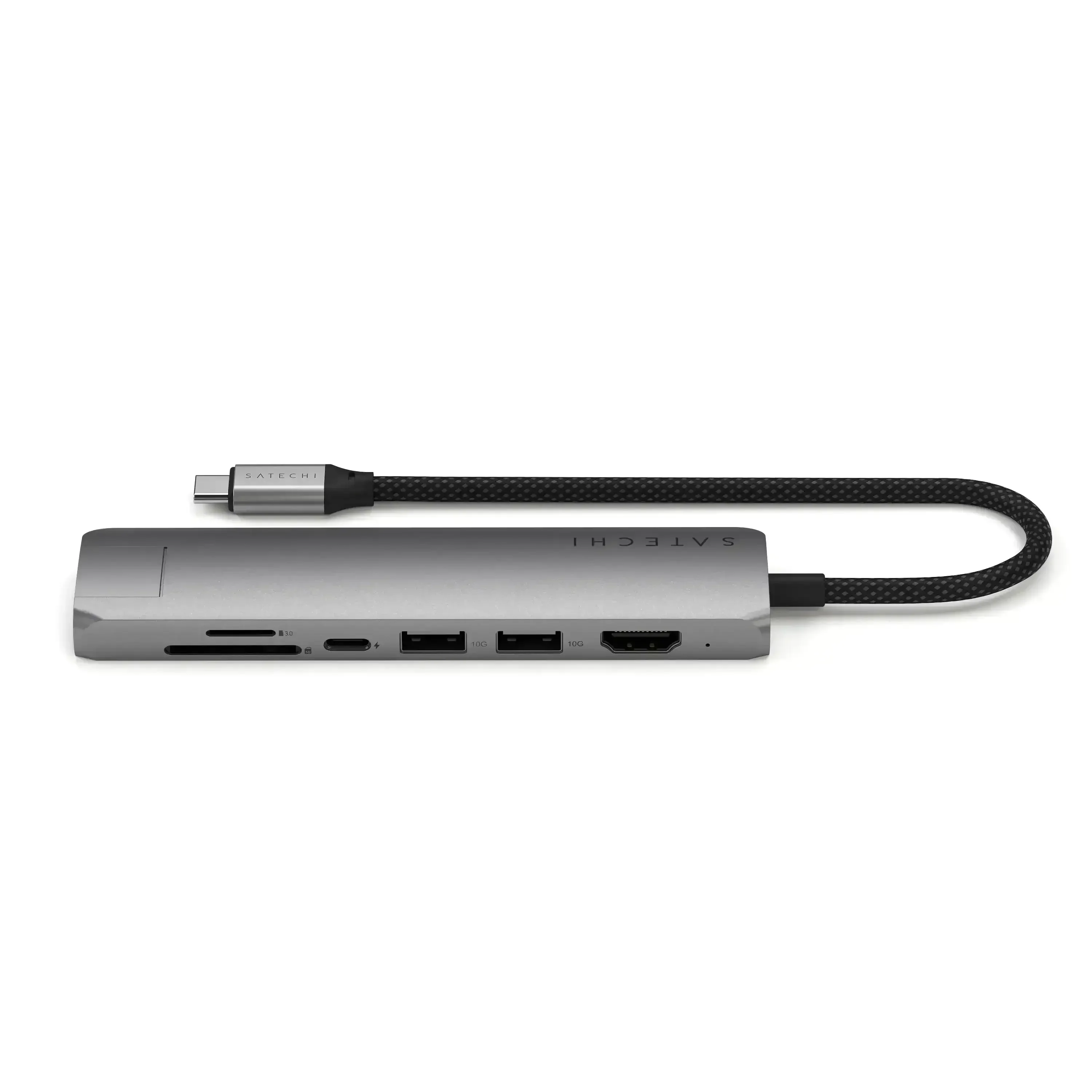 Satechi - 7-in-1 USB-C Slim Multiport Adapter with Ethernet - Wieloportowy Adapter USB-C - Image 2