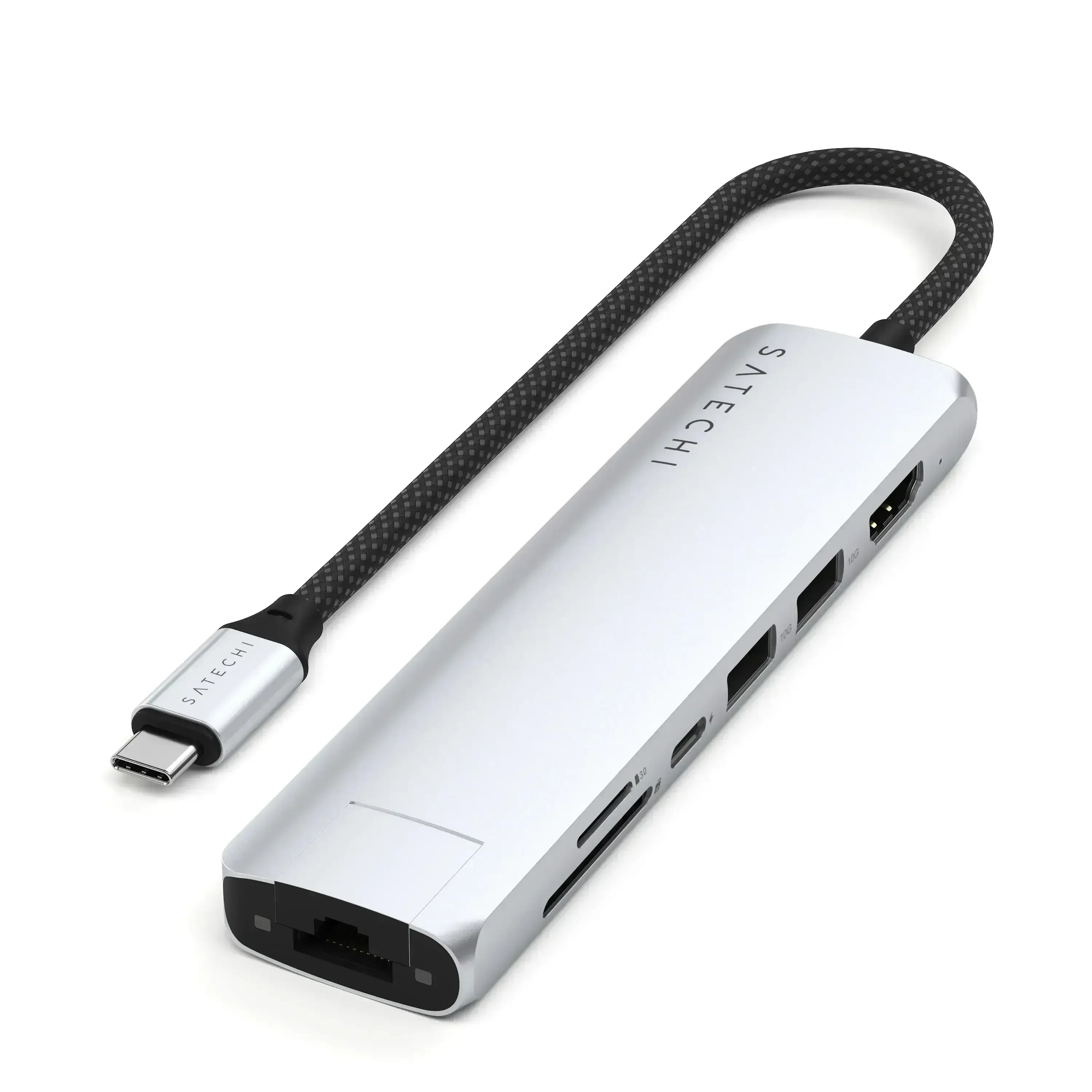 Satechi - 7-in-1 USB-C Slim Multiport Adapter with Ethernet - Wieloportowy Adapter USB-C - Image 5
