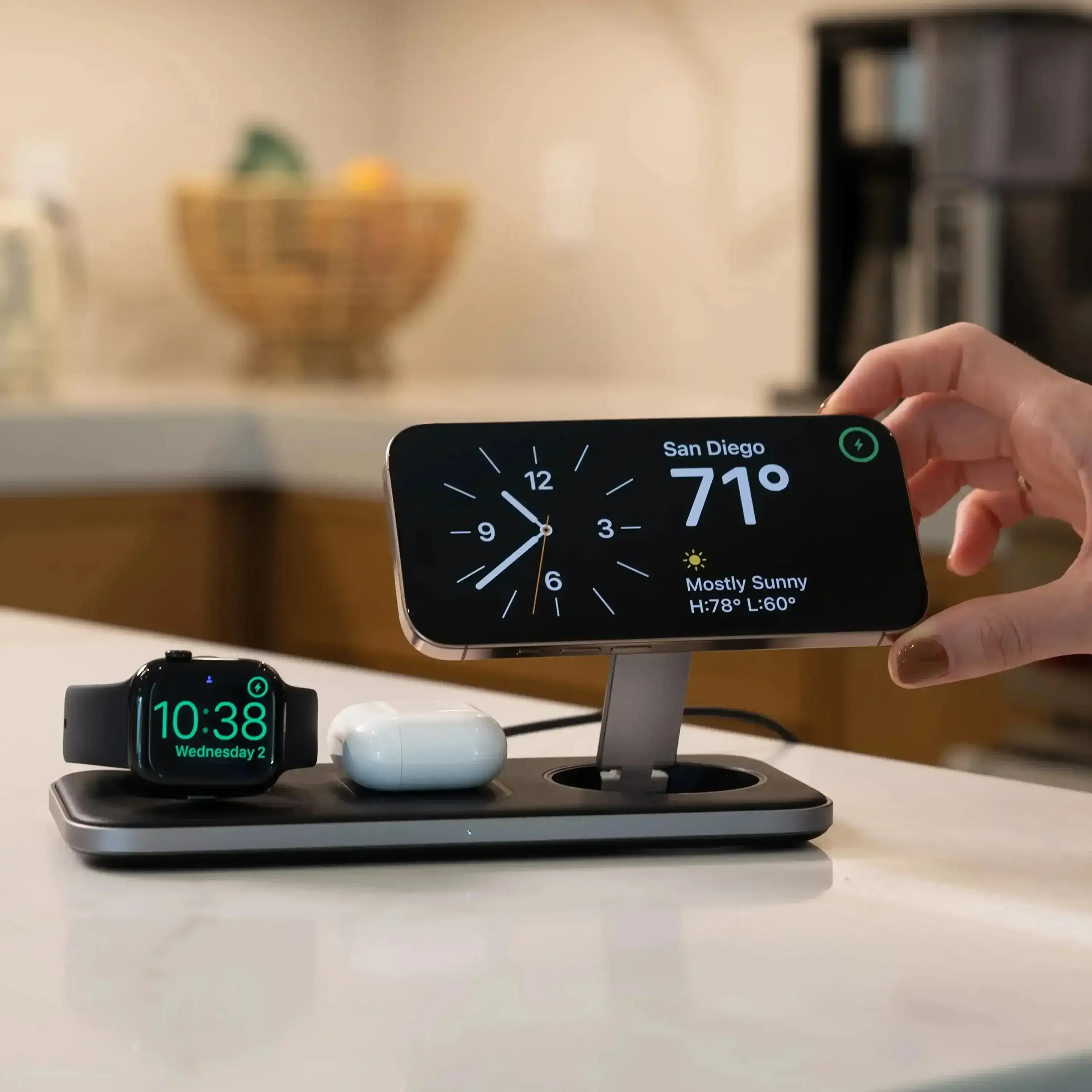 Satechi - Qi2 Trio Wireless Charging Pad - Bezprzewodowa Ładowarka Indukcyjna - Image 5