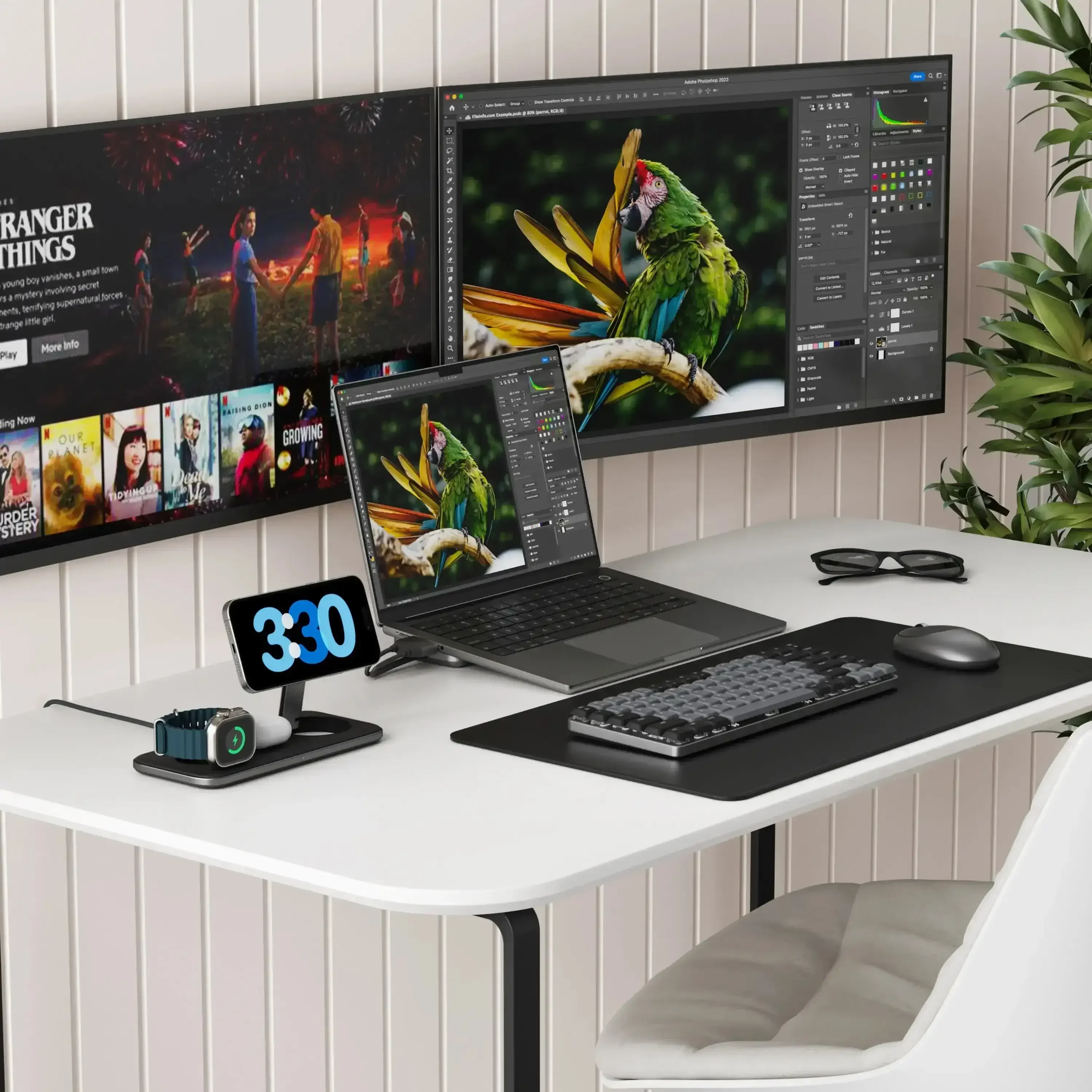 Satechi - Qi2 Trio Wireless Charging Pad - Bezprzewodowa Ładowarka Indukcyjna - Image 6