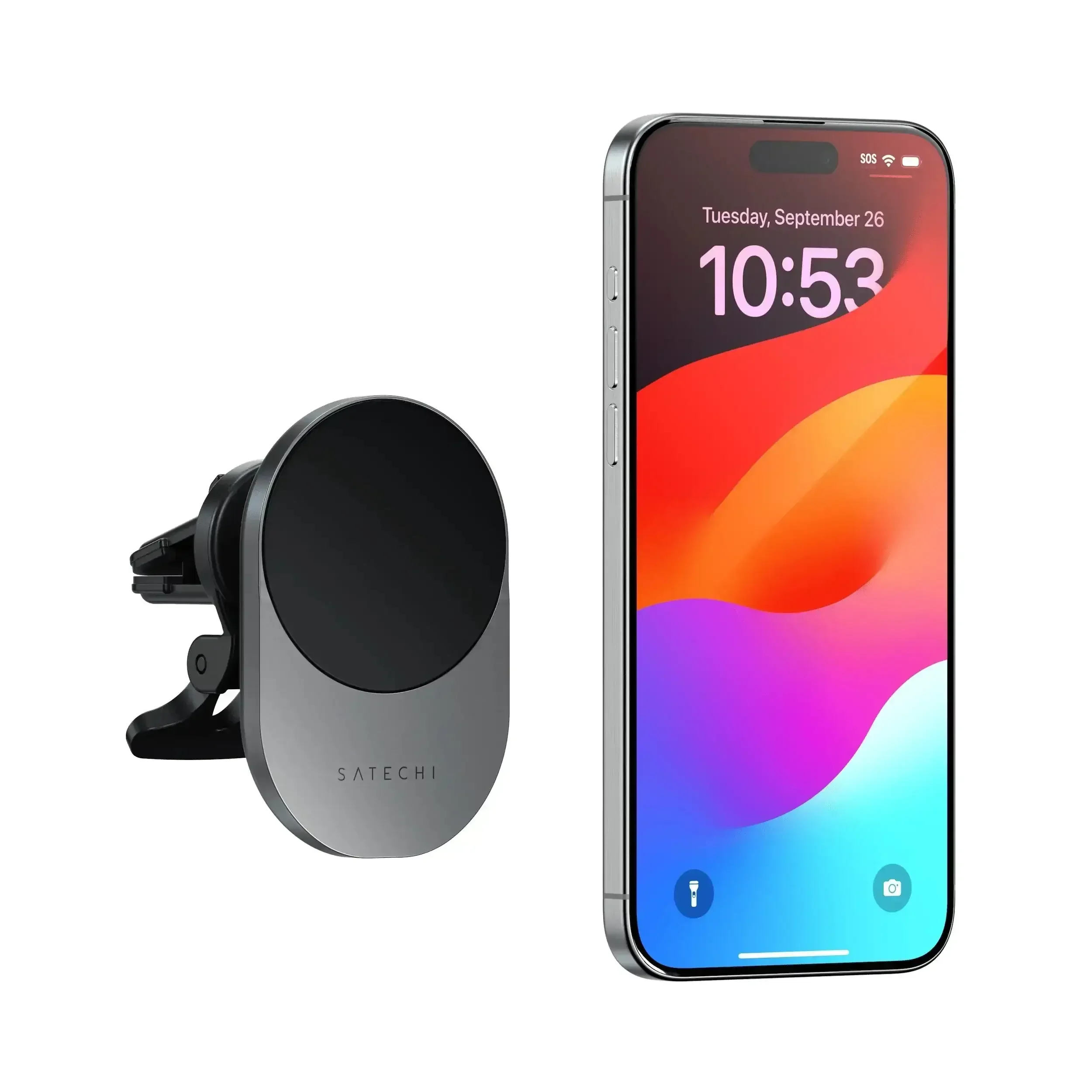 Satechi - Qi2 Wireless Car Charger - Ładowarka Samochodowa MagSafe - Image 4