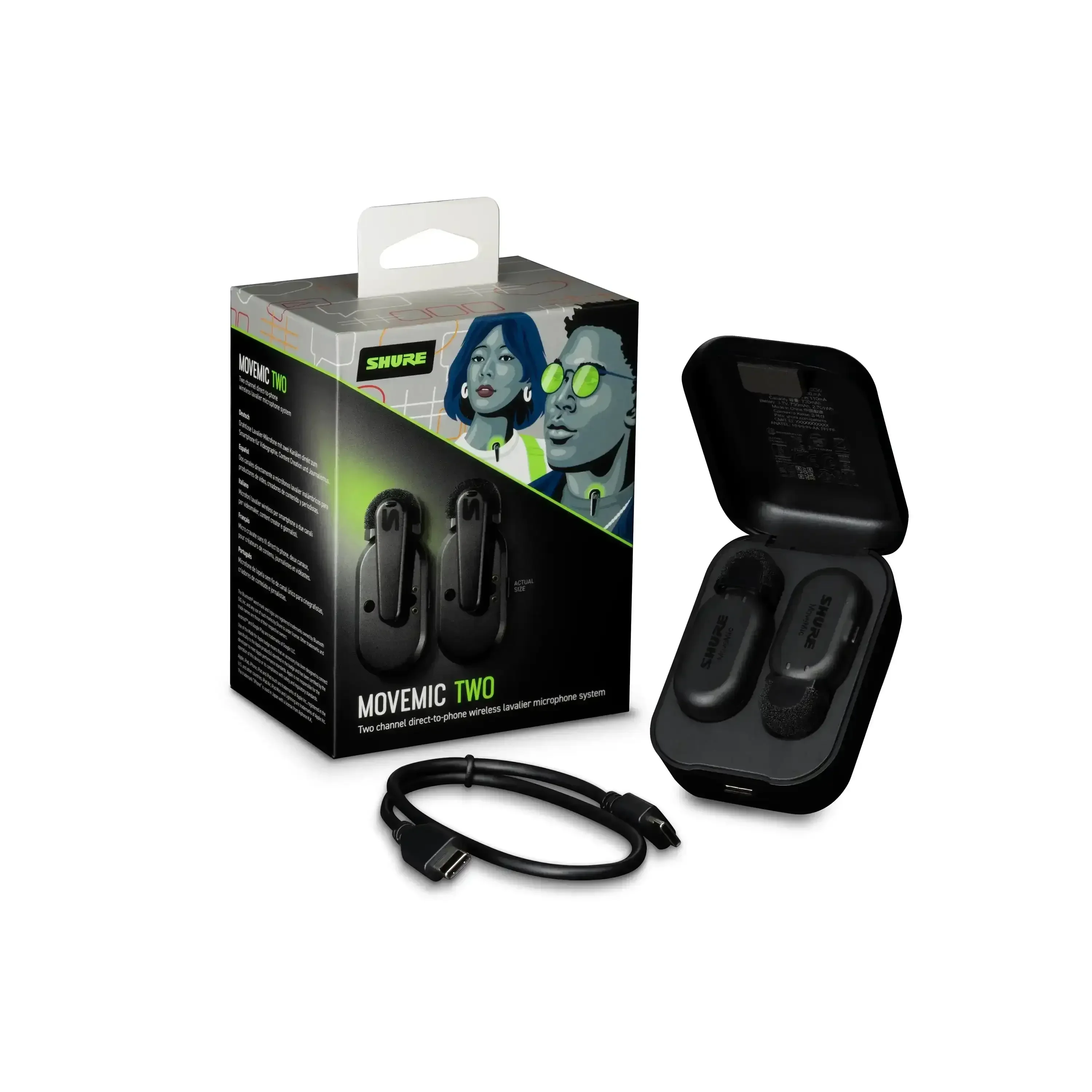 Shure - MoveMic Two - Two-Channel Wireless Lavalier Microphones - Dwukanałowe bezprzewodowe mikrofony lavalier - Image 5