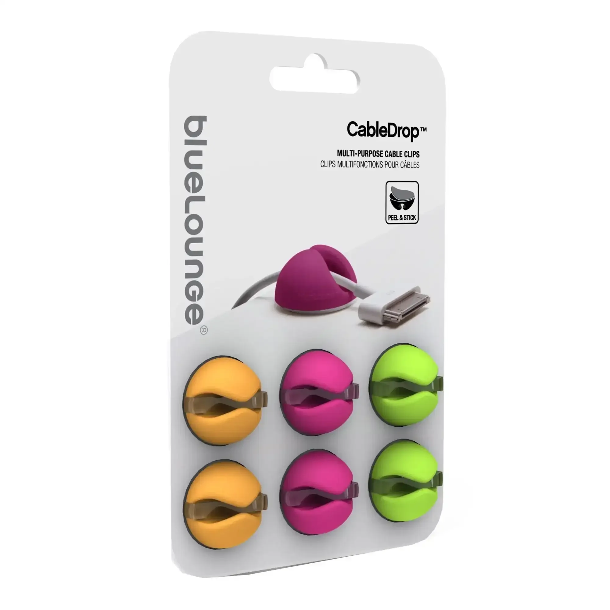 Uchwyt do kabli samoprzylepny - CableDrop - 6 szt. - Image 3